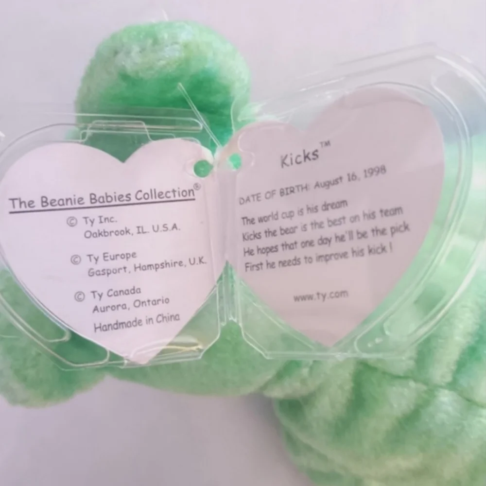 TY Beanie Baby Kicks | EUC | Retired Soccer Bear